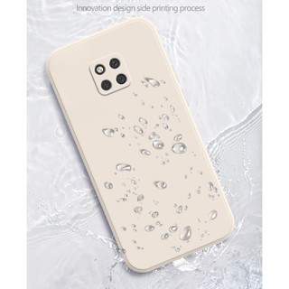 Thời Trang Mới Huawei Mate 20 Pro 30 40 Vuông Cản Khung Mỏng Mềm TPU Silicon Có Dây Đeo Tay Dây Đeo Cổ Tay