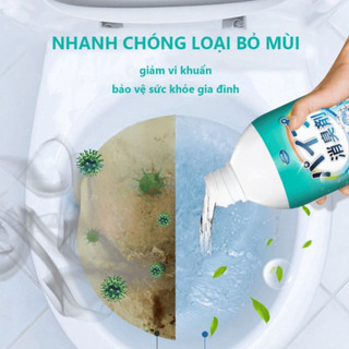 Dung dịch khử mùi cống khử mùi nhà vệ sinh nhà tắm công nghệ phân giải lên men 500ml NGÓI HOME - KMC01