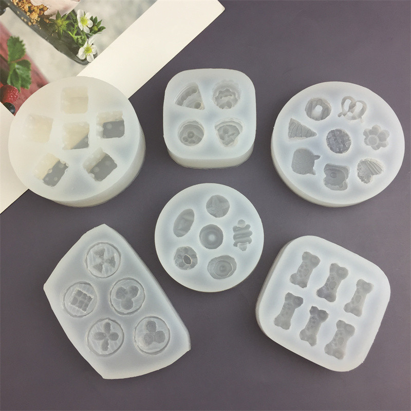 Tự Làm Phô Mai Khối Bánh Mì Xương Bánh Quy Hấp Hoa Văn Sô Cô La Trang Trí Nhỏ Trang Trí Khuôn Silicon Trang Trí Bánh Khuôn
