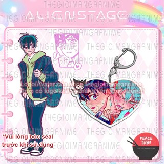 (TRÁI TIM) Móc khóa ALIEN STAGE keyring mica acrylic in hình anime chibi dễ thương