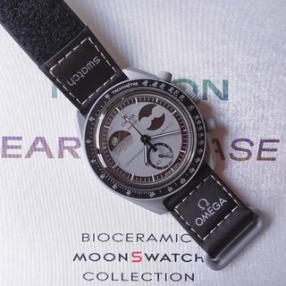 Moonwatch Earthphase Full Chức năng Quarz Chronograph Đồng hồ đeo tay Master 40mm Khám phá hành tinh với hộp gốc