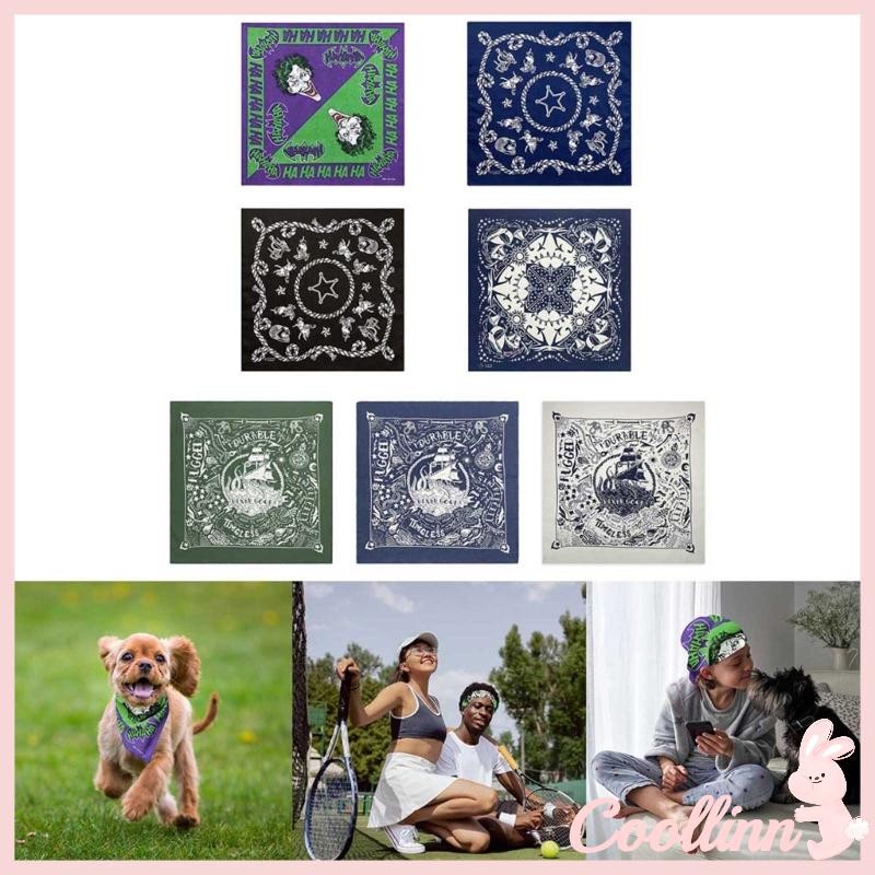Coo Cổ điển Bandanas Hiphop Khăn quàng cổ phương Tây Khăn trùm đầu đường phố Nhảy múa Headwrap