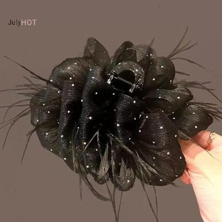 Julyhot Thời Trang Gypsophila Kẹp Tóc Tính Khí Pháp Vuốt Kẹp Phụ Kiện Tóc Massivedeals