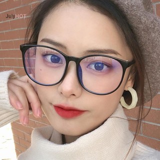 Julyhot Trong Suốt Máy Tính Kính Khung Nam Nữ Chống Ánh Sáng Xanh Kính Tròn Đen Kính Quang Học Massivedeals