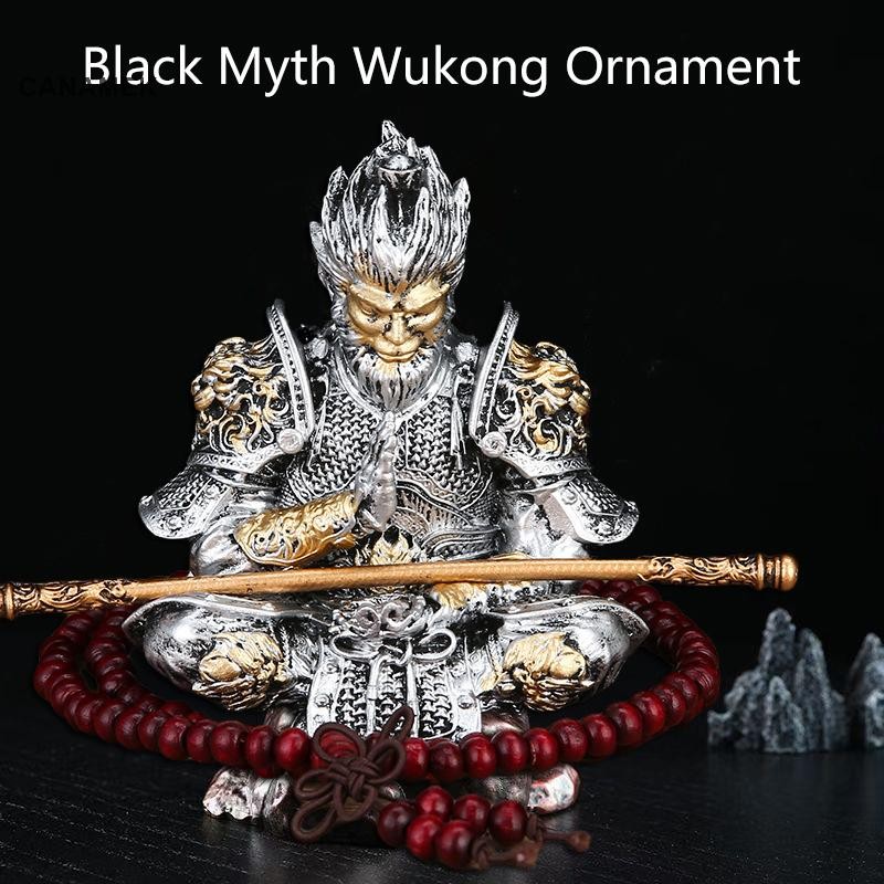Canamek Thần Đen Tôn Ngộ Không Xe Trang Trí 3D Hình Người Hâm Mộ Quà Tặng 6-10cm CSF