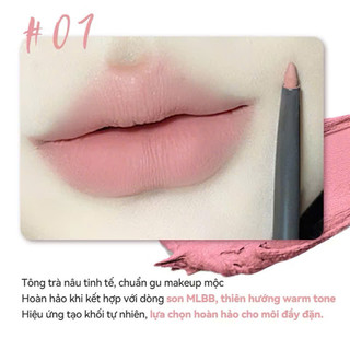[Tặng Cọ Son]  Chì Kẻ Viền Môi PinkPunk 3in1, Chì Mịn Kèm Cọ Tán Và Đầu Gọt Ngòi Chì, 0.25g