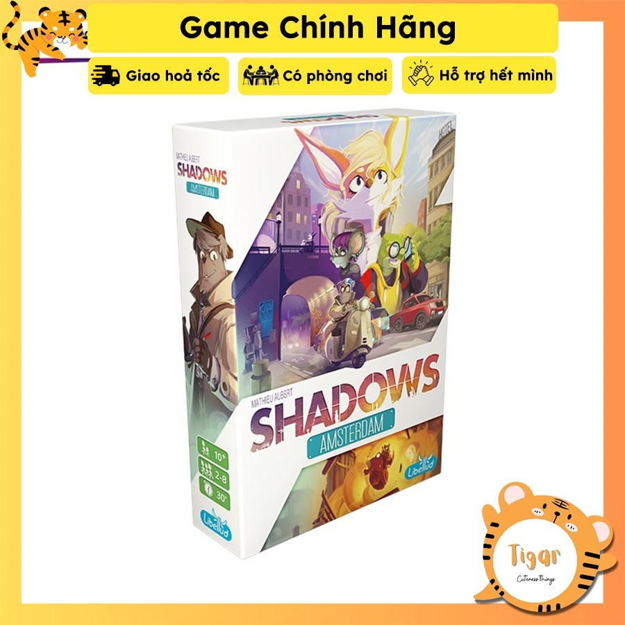 Boardgame Shadow Amsterdam trò chơi chính hãng phong cách phá án Tigar