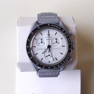 Moonwatch 1965 Đồng hồ nam mới MISSION ON MOON Full Chức năng Quarz Chronograph Đồng hồ đeo tay dạ quang