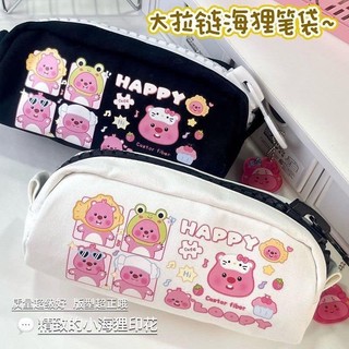Hộp đựng bút Loopy thời trang Túi đựng bút hoạt hình Loopy dễ thương thiết kế dây khóa lớn đựng đồ dùng học tập
