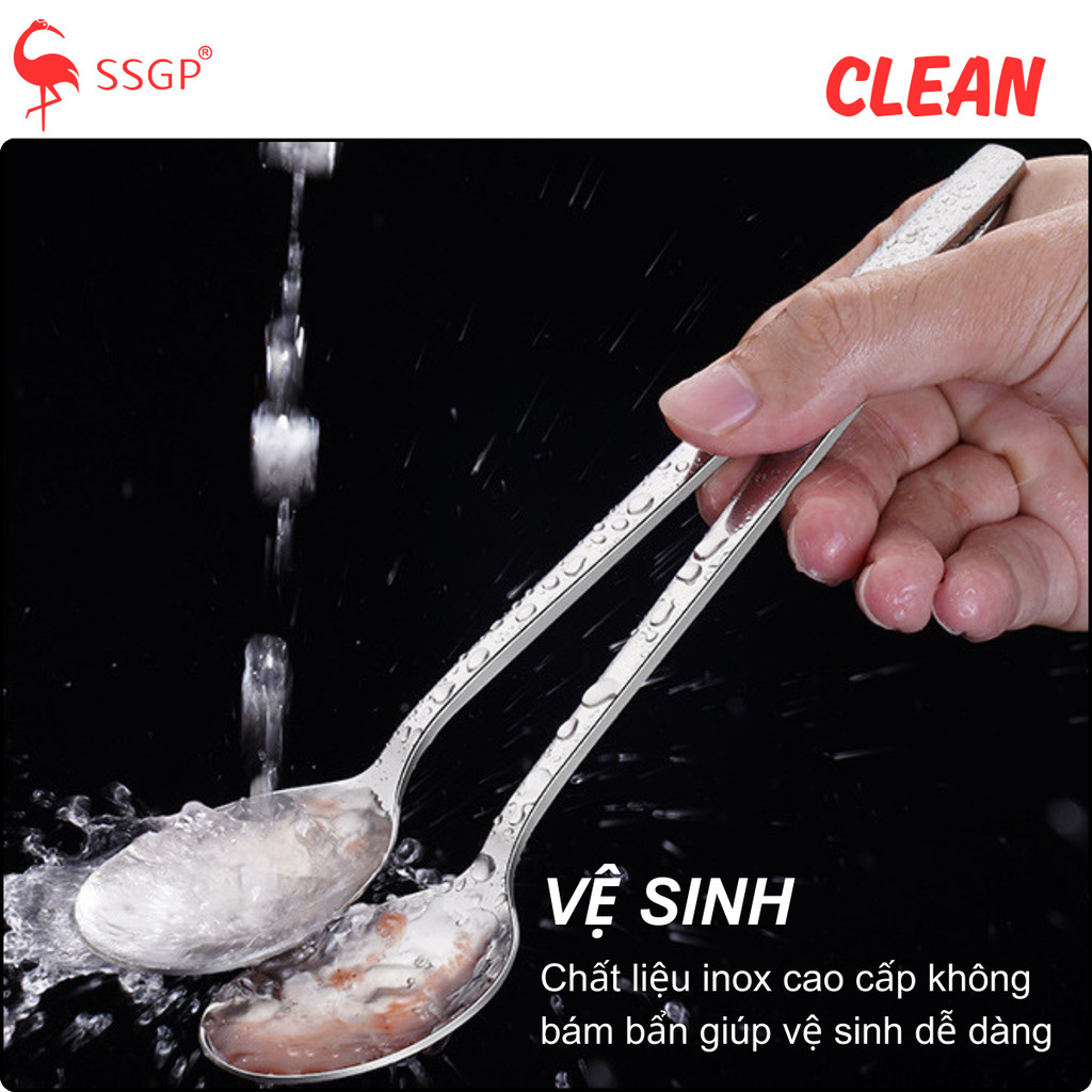 Muỗng ăn cán dài Inox 316 Frankfurt SSGP - Thìa inox, muỗng inox cao cấp, muỗng ăn inox 304