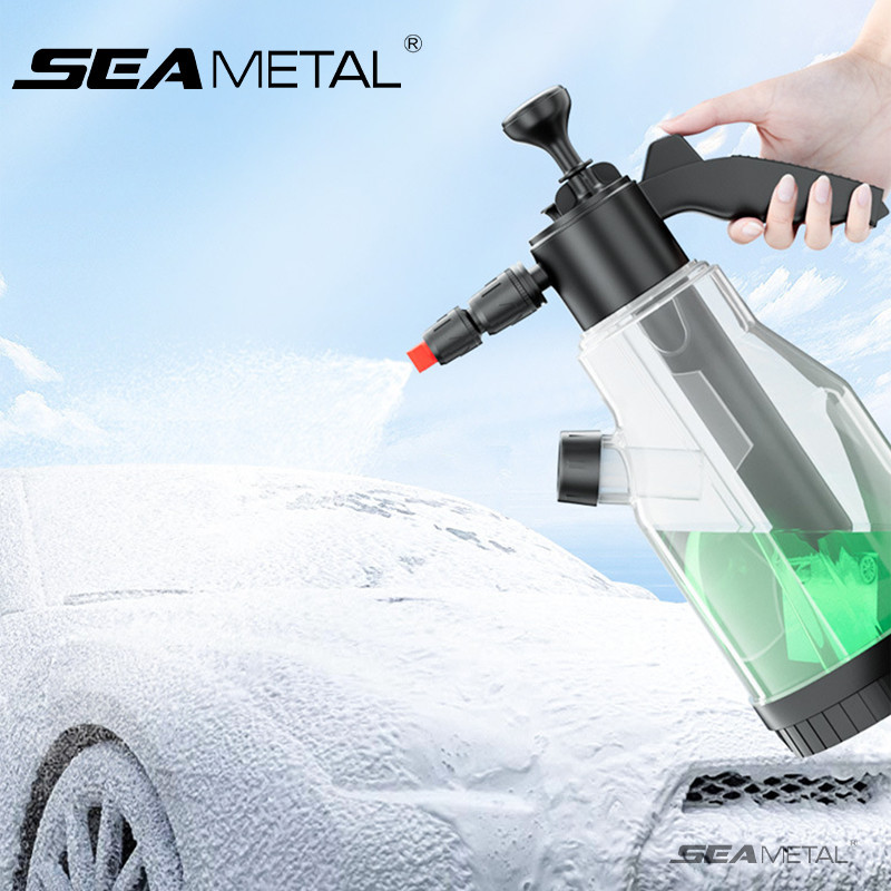 xịt rửa xe SEAMETAL Rửa Xe Bọt Xịt Nâng Cấp 2L Máy Giặt Áp Lực Cao Chai Nước Phun Phản Lực Phụ Kiện Chăm Sóc Xe Hơi