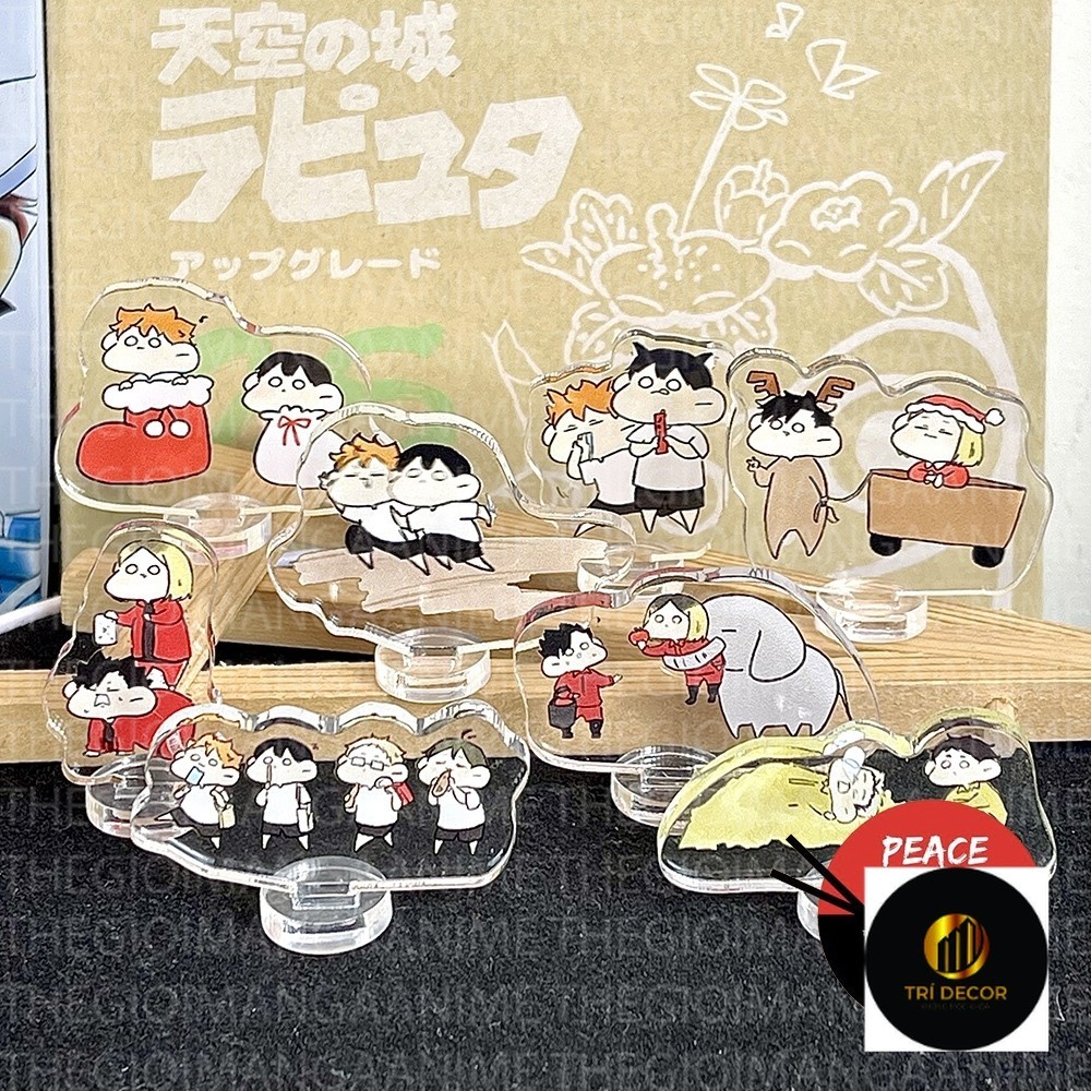 (3CM) Mô hình HAIKYUU! ver MẮT TRÒN Standee Vua Bóng Chuyền mica acrylic anime chibi trưng bày