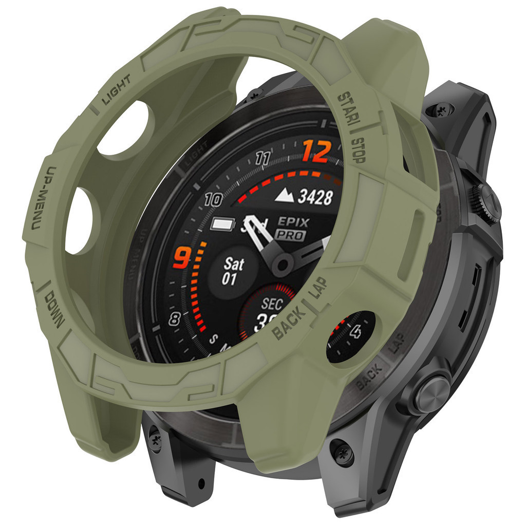 Garmin EpixPro Silicone Mềm TPU Rỗng Ra Đồng Hồ Dành Cho Garmin Epix Pro Gen 2 42mm 47mm 51mm Chống Sốc Chống Trầy Xước Vỏ Đồng Hồ Khung Ốp Lưng Bảo Vệ Màn Hình