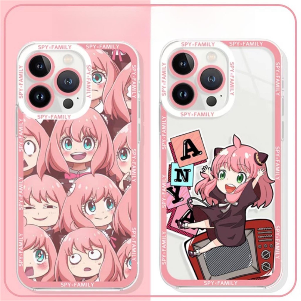 Ốp Lưng Cho Samsung Galaxy A54 A55 A25 A15 A22 A23 A30 A20 A31 A32 A33 A50 A50S A30S Anime SPY Family Anya Clear TPU Silicone Phim Hoạt Hình Mềm Mại Cặp Đôi Dễ Thương Vỏ Điện Thoại