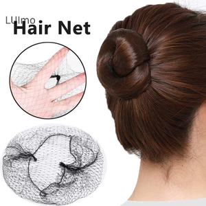 Luimo 50 Chiếc Lưới Tóc Đen Co Giãn Gói Tóc Vô Hình Hairnet Lưới Bun Tóc 30 / 50 / 60CM Phụ Kiện Tóc SBS