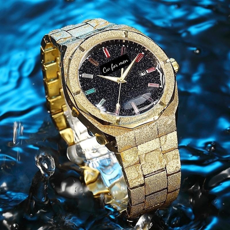 [Tặng nhẫn] Đồng hồ nam dạ quang chống thấm nước size 39mm