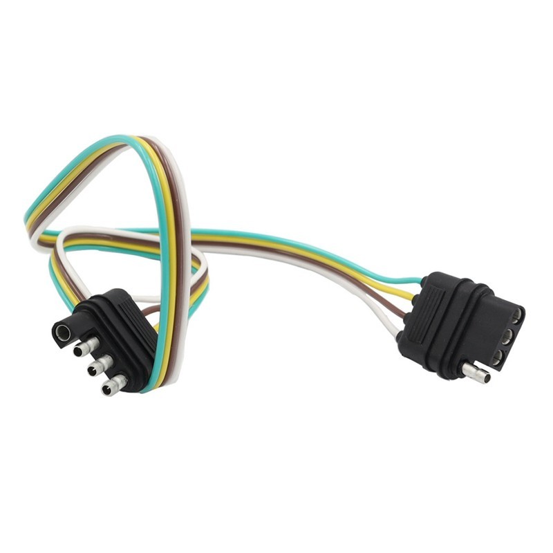 Đèn Hậu Ô Tô Cáp Điện 4 Chân Xe Kéo Mỹ Dây 4 Lỗ SAE Adapter Trailer Cáp Trailer Bộ Chuyển Đổi Đèn Kết Nối