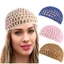 Lưới Tóc DELMER, Mũ Turban Handmade Mũ Tóc Giả Màu Đen, Mũ Chemo Thời Trang Thoải Mái Đầu Móc Tóc Ngáy Ngủ