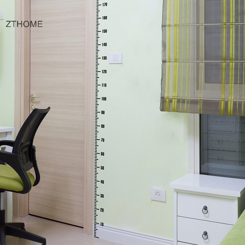Zthome Hoạt Hình Cân Chiều Cao Dán Tường Đo Sáng Tạo Chiều Cao Trẻ Em Thước Trưởng Thành Biểu Đồ Tường Tự Dính Đề Can Trang Trí Phòng HOT