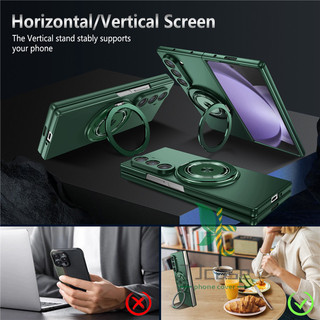 Ốp lưng có thể xoay siêu từ tính Samsung Galaxy Z Fold 6 Z Fold 5 Z Fold 4 Z Fold 3 Vỏ giữ vòng sạc không dây