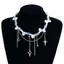 Vòng cổ chocker nữ với viên đá đính hạt đẹp và mặt dây chuyền hình ngôi sao