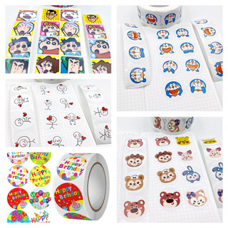 Cuộn 500 Sticker - Hoạt Hình Ngộ Nghĩnh, Quà Tặng, Chúc Mừng Sinh Nhật, Anime [Link1]