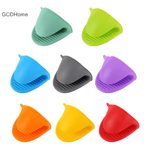 Gcdhome Chịu Nhiệt Găng Tay Silicon Kẹp Cách Nhiệt Chống Dính Chống Trơn Trượt Nồi Nơ Giá Đỡ Tông Nấu Lò Mitts HOT