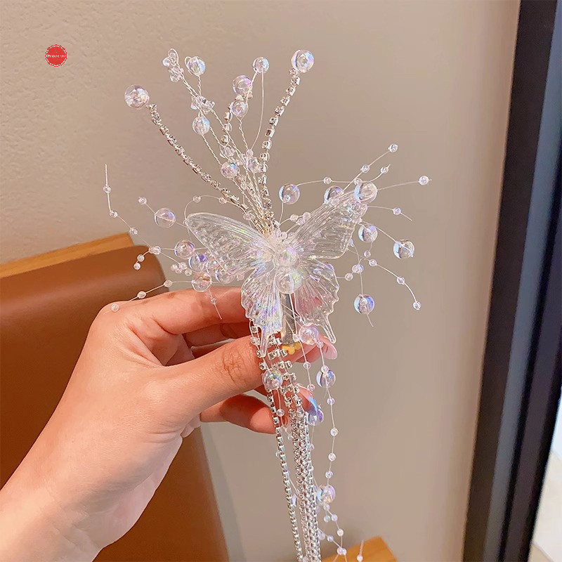 Diễu Hành 1 Hàn Quốc Đơn Giản Trang Sức Phụ Kiện Hạt sel Tóc Chân Cho Nữ Cô Gái Màu Bạc Bên Kẹp VN