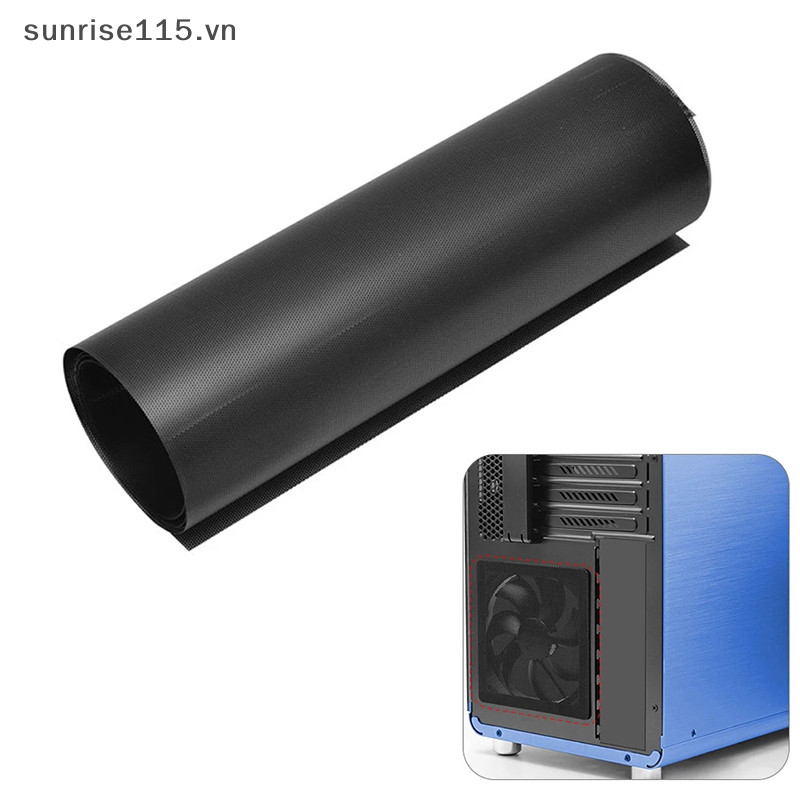Lmh 100CM Lưới Máy Tính DIY PVC PC Case Quạt Làm Mát Bụi Lọc Lưới Vỏ Lưới.