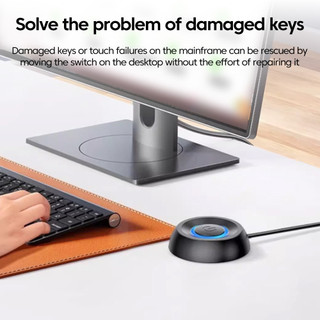 Elough Máy Tính Để Bàn Switch PC Bo Mạch Chủ Bên Ngoài Khởi Động Nguồn Bật / Tắt Nút Mở Rộng Cáp Khởi Động Công Tắc