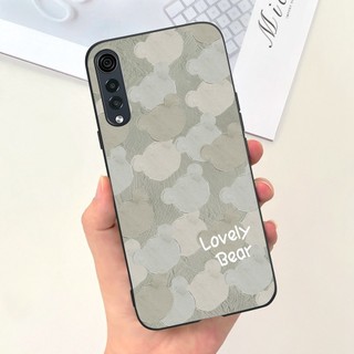 Dành Cho LG Nhung Vỏ LMG910EMW Mềm Màu Đen Silicon Vỏ Điện Thoại Hoạt Hình Dễ Thương Chống Sốc Dành Cho LG Velvet 5G LM-G900N Cản Trước
