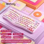 LEOBOG A75 Bộ bàn phím cơ Alice tùy chỉnh 2.4g Không dây ba chế độ Bluetooth RGB Diy Keycap Cấu trúc hàng đầu Trò chơi thể thao điện tử Văn phòng — ảnh 7