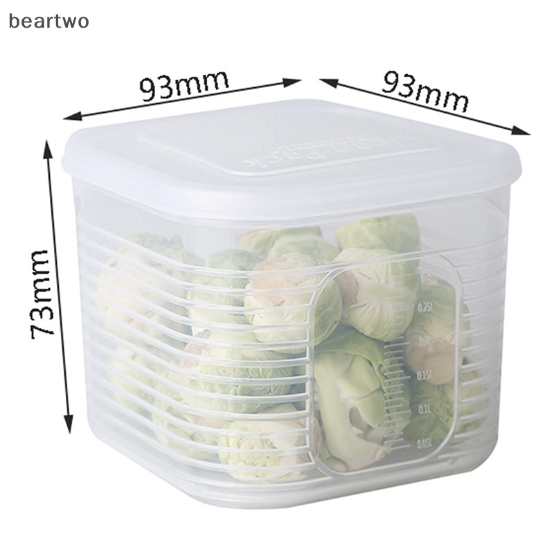 < Beartwo > 1 Hộp Đựng Tủ Lạnh Đựng Rau Quả Giỏ Đựng Nước Trái Cây Có Nắp Đẹp