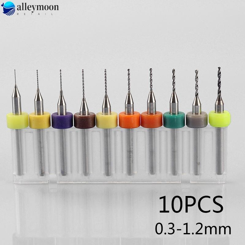 Bộ 10 Mũi Khoan Thép Vonfram 0.3-1.2mm bits