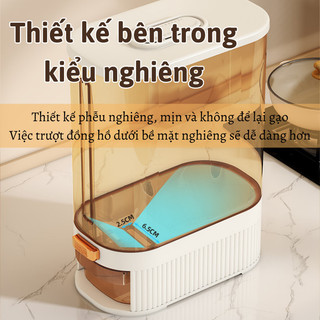 Thùng gạo Myd.23 hiện đại, chất liệu bền đẹp, nắp kín, chống ẩm và côn trùng hiệu quả