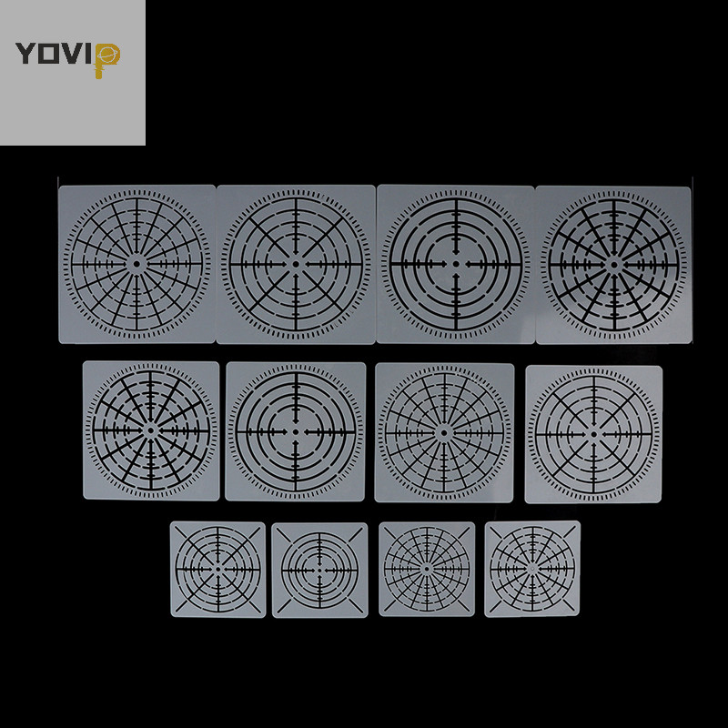 Yovip DIY 12 Chiếc Có Thể Tái Sử Dụng Mandala Dotg Paing Stencils Craft Tool Model VN