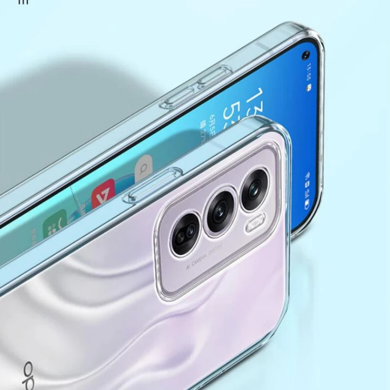 Dành Cho OPPO Reno 12 11 10 Pro Reno 11F A79 A60 A18 A38 A98 Ốp Lưng Đơn Giản Mỏng Mềm TPU Trong Suốt Ốp Lưng Điện Thoại Trong Suốt