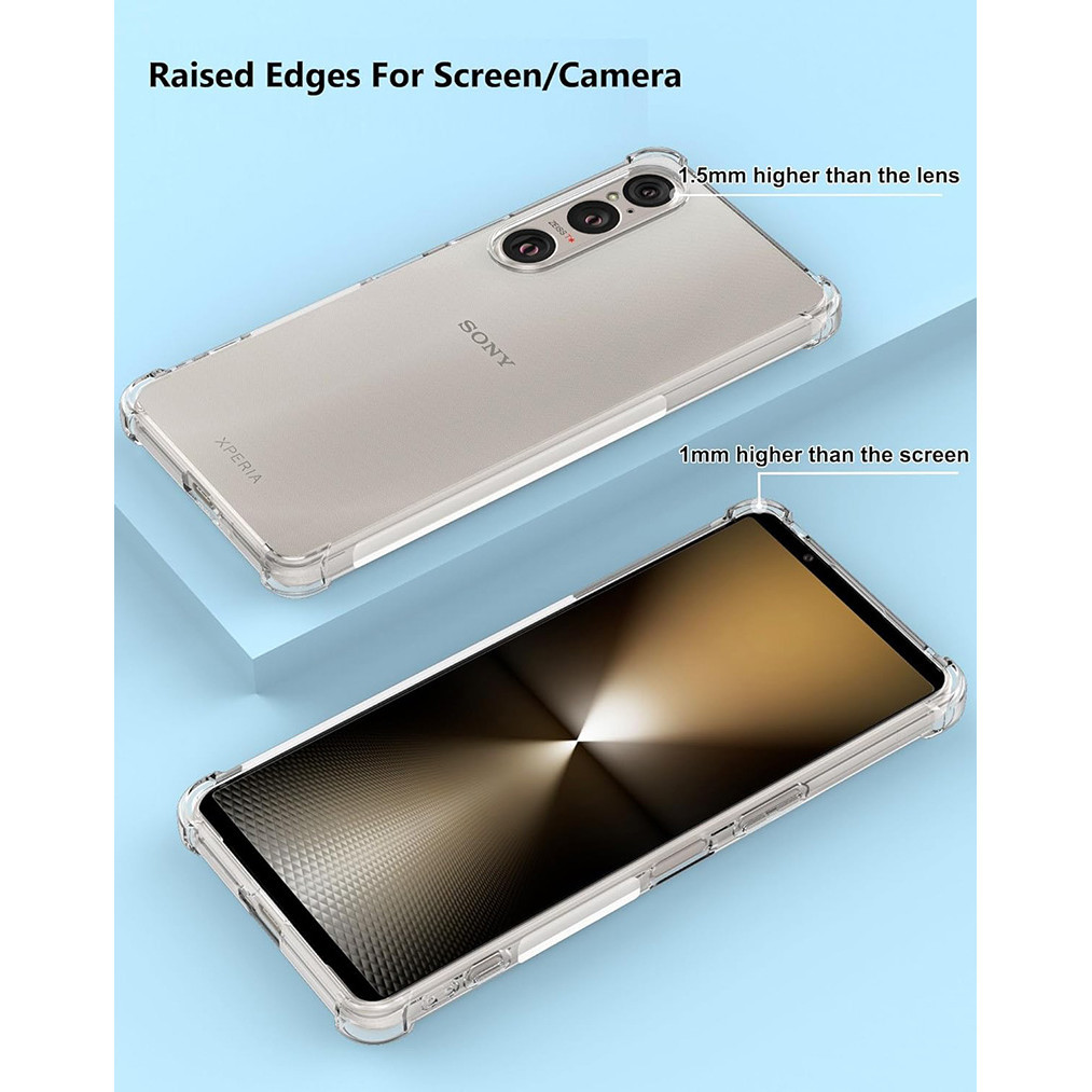 Dành Cho Sony Xperia 1 VI 5 V 10 IV 1 iii 5 ii Pro-I Vỏ Mềm Chống Sốc Pha Lê Gel Trong Suốt TPU Vỏ Chống Sốc