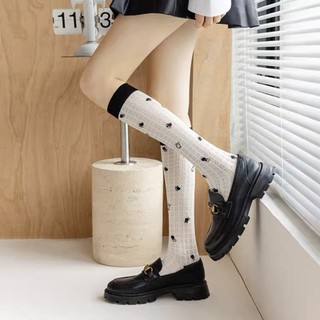[oklife] Vớ Tất Bê Cho Bé Gái Mùa Xuân Hè Tất Cotton Mỏng Thoáng Khí ins Hợp Thời Trang Preppy Phong Cách jk Bunny Phù Hợp Với Phong Cách Mùa Xuân Thu