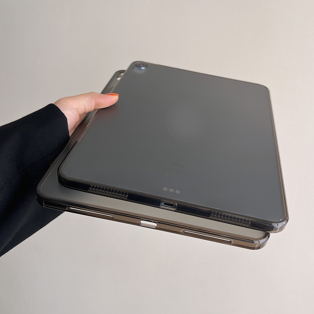 Vỏ Cứng Trong Suốt Cho IPad Mini 6 7 8 9 Air3 Air4 Air5 Air6 10.9 "Pro11 Pro12,9 2018 2020 2021 2022 Air M2 Pro M4 11 13 2024 Bìa Cứng Đen