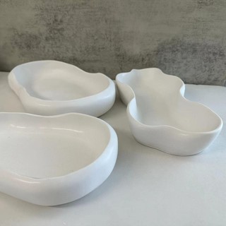 Không Đều Hình Bầu Dục Khay Bảo Quản Khuôn Silicon Đĩa Thạch Cao Khay Nhỏ Giọt Keo Chậu Hoa Khay Khuôn