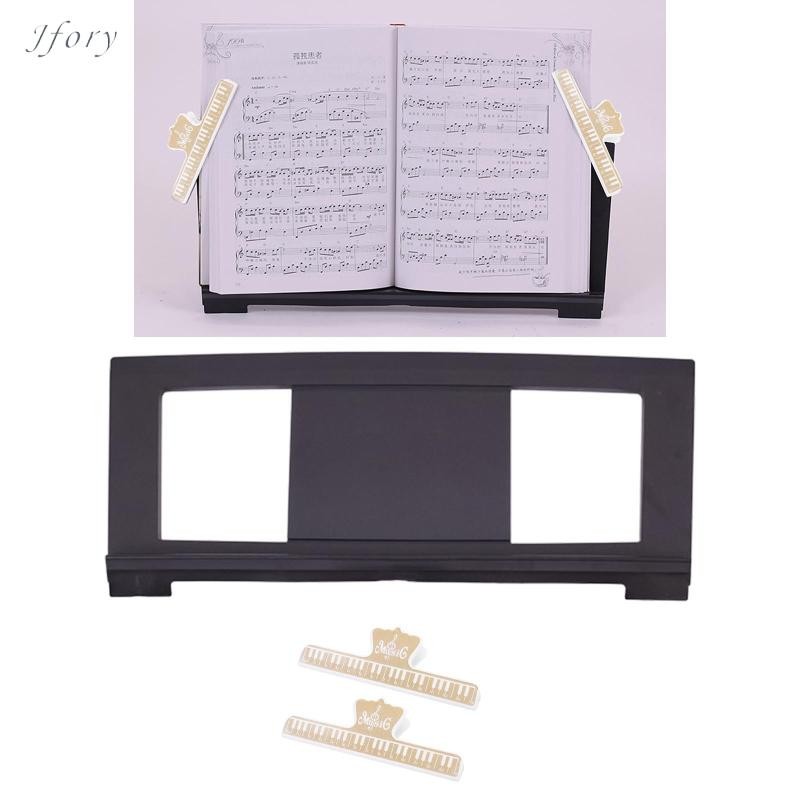 Jfory Giá đỡ nhạc Piano điện tử di động nhỏ gọn với kẹp Giá đỡ nhạc đa chức năng cho người mới bắt đầu chuyên nghiệp