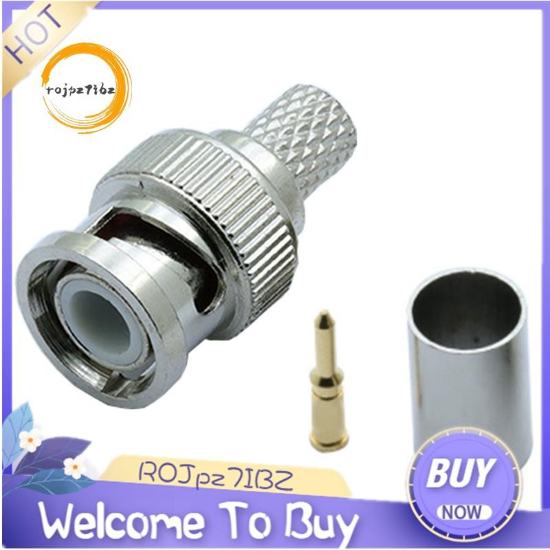 30 CÁI BNC Nam Uốn Kết Nối Cho Hệ Thống Quan Sát Nữ Khớp Nối BNC RG6