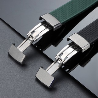 Cao Cấp 304 Chắc Chắn Thép Không Gỉ Đồng Hồ Khóa 16mm 18mm 20mm Kim Loại Khóa Bấm Đôi Nút Gấp Diver Đồng Hồ Khóa Lặn Rùa Khóa Phụ Kiện Đồng Hồ Nam Nữ
