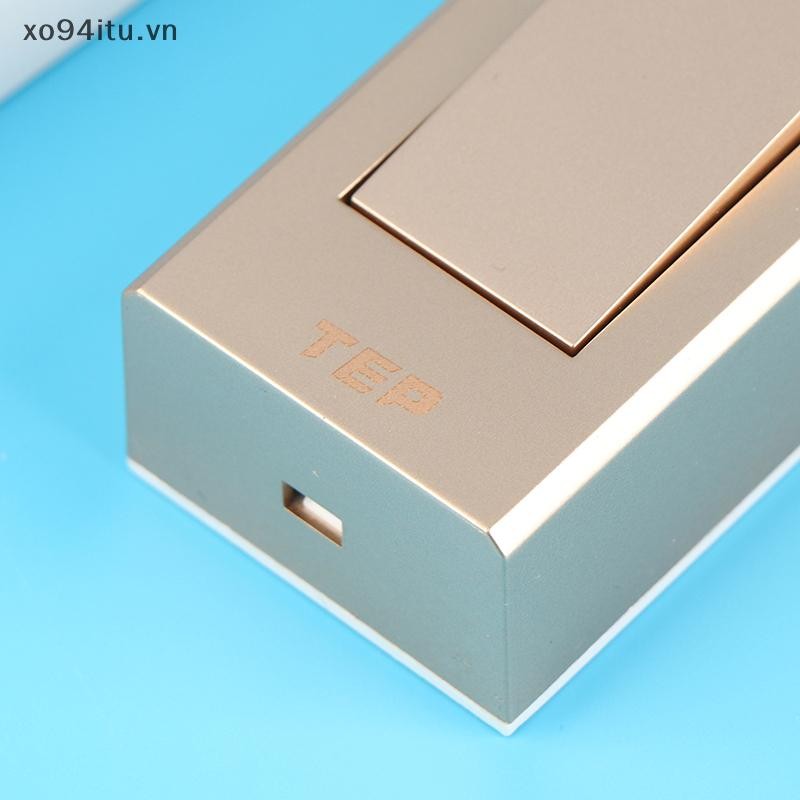 XOITU 1Pc 1 Gang 2 Chiều Bề Mặt Gắn Dây Lắp Đặt Đầu Giường Bật / Tắt Bảng Điều Khiển Đèn Tường VN