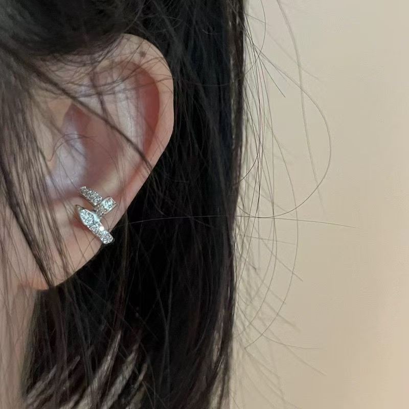 Bông Tai Kẹp Móng Tay Phong Cách Hàn Quốc, Phù Hợp Cho Học Sinh Nam Và Nữ