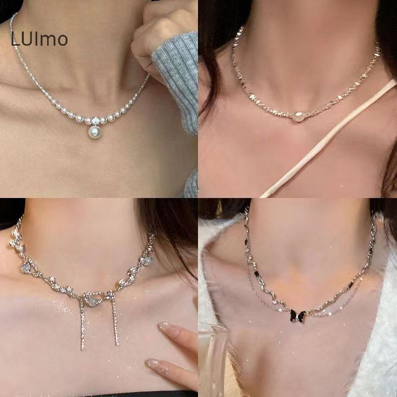 Luimo Vòng cổ tua rua ngọc trai không đều dành cho nữ - Quà tặng kỷ niệm SBS