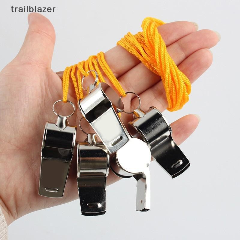 Trailblazer Kim Loại Trọng Tài Còi Thể Thao Thép Không Gỉ Bóng Đá Còi Bóng Rổ Đảng Đào Tạo Trường Cổ Vũ Mới