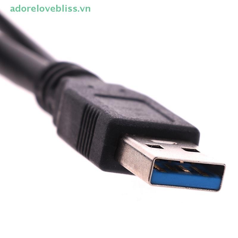 Thêm USB 3.0 A Nam Micro USB 3.0 B Y Dây Cáp Cho Ổ Cứng Ngoài Cáp Đĩa BSS