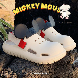 Xixitiao Sandal Chính Hãng Dễ Thương Mickey Beach EVA Độc Đáo Mùa Hè Ngoài Trời Thoải Mái Nữ